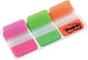 Post-it â® index strong, roze, groen, oranje, 25.4 x 38 mm, 22 tabs kleur dispenser