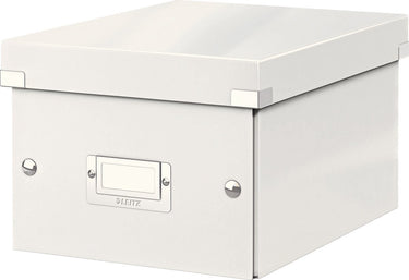 Leitz wow click store kleine opbergdoos - 84% gerecycled karton - 22 x 28.2 cm (bxhxd) - voor a5 formaten - wit