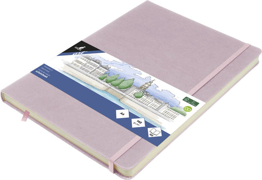 Kangaro schetsboek - a4 - violet - pu hardcover - met elastiek en lint