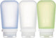 Human gear - gotoob+ 3-pack large - reisflesje - lekvrij - 100ml - clear green blue