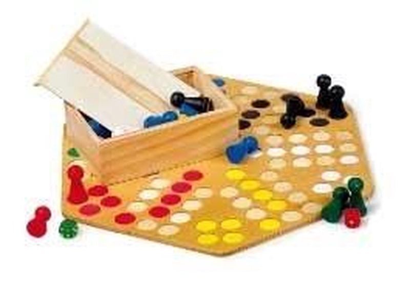 Load image into Gallery viewer, Small foot - houten ludospel - 6 spelers
