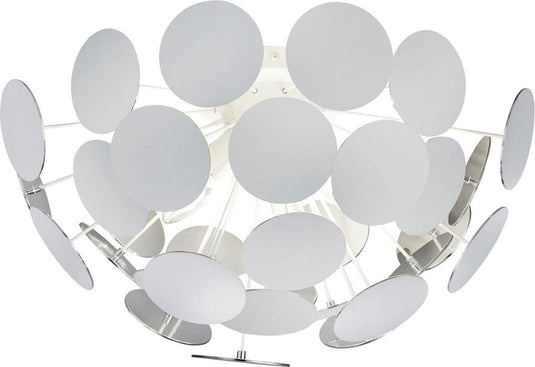 Trio discalgo - plafondlamp - wit mat - excl. 3x e14 40w