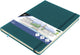 Kangaro schetsboek a4 - dark turquoise - met elastiek en lint