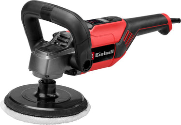 Einhell polijstmachine cc-po 1100 150 ce - 1100 w - 3.500 t min - ø150 mm - incl. 2x polijstdoek (1x textiel en 1x synthetisch) + 3x schuurvellen