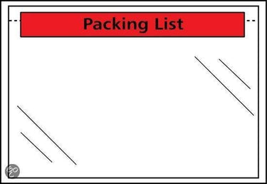 Raadhuis paklijstenvelop - 225x122mm - dl - packing list - 1000 stuks - rd-310301