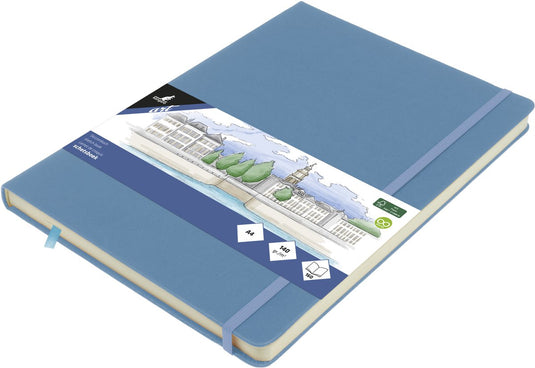 Kangaro schetsboek - a4 - sky blue - met elastiek en lint - k-861335