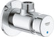 Grohe euroeco cosmopolitan s douchekraan zelfsluitend 1 2 blauw rood chroom