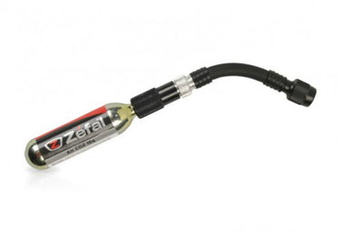 Zefal ez control fc fietspomp – co2 fietspomp – sv av – inclusief verlengstuk – aluminium – zwart zilver