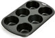Kaiser muffinbakvorm - voor 6 grote muffins - non-stick - zwart - voor gemakkelijk bakken