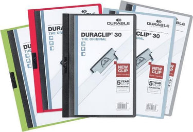 Durable klemmap duraclip a4 3mm 30v ass | 25 stuks