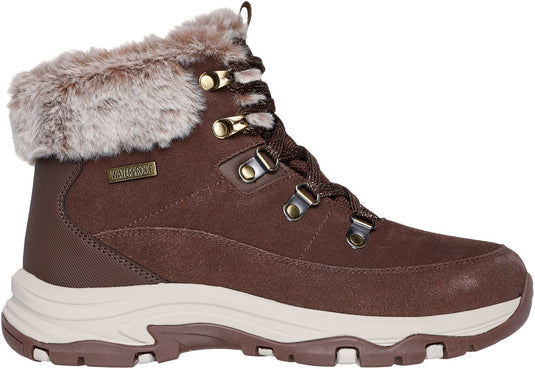 Skechers trego - snow worries dames wandelschoenen - chocolate
