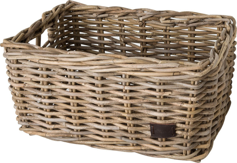 Load image into Gallery viewer, Fastrider zeno rotan fietsmand - naturel - 26l - handgemaakt
