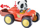 Klorofil de quad speelset - speelauto - interactief kinderspeelgoed - met figuur uit de panda familie - speelgoed vanaf 18 maanden - 2-delig