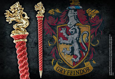 The noble collection noble collection balpen harry potter - griffoendor 7 cm rood goud