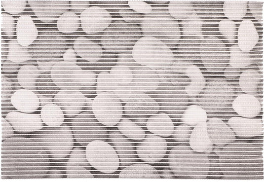 Differnz multi mat - stones - 100% pvc - 65 x 45 cm - grijs