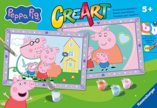 Ravensburger schilderen op nummer peppa pig familie creatief speelgoed.