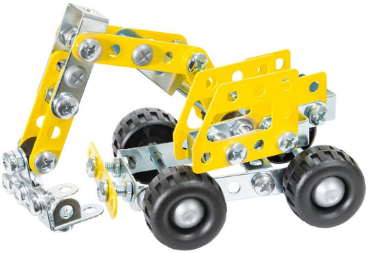 Eitech ® bouwdoos – mini graafmachine bouwset – 116-delig – metalen bouwpakket met gereedschap – constructiespeelgoed – vanaf 6 jaar