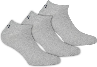 Fila - invisible socks 3-pack - unisex sokken - 39-41 - grijs