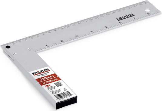 Kreator - hand tools - krt704125 - winkelhaak - 250mm aluminium