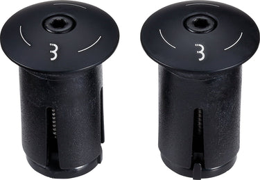 Bbb cycling aluminium stuurdoppen fiets screwon - aluminium end caps racefiets mtb - voor ⌀ 18 - 22mm sturen - 2 stuks - zwart - bht-97