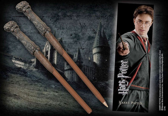 The noble collection noble collection harry potter toverstaf pen + boekenlegger