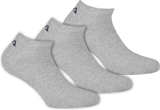 Fila - invisible socks 3-pack - unisex sokken - 43-46 - grijs