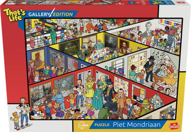 Goliath that's life gallery edition: piet mondriaan '23 - 1000 puzzelstukjes - legpuzzel (68x48cm)