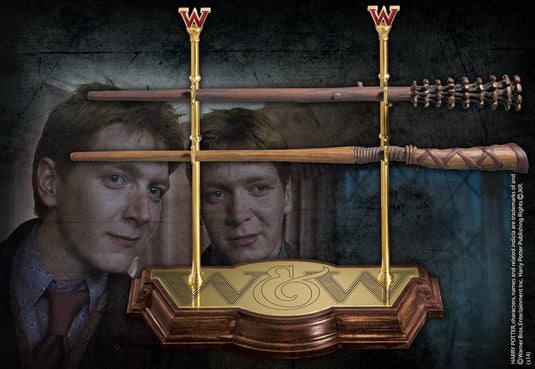 Harry potter the noble collection (tover)staf wand collection weasley twins bruin