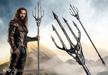 The noble collection aquaman trident - drietand replica van hout en metaal