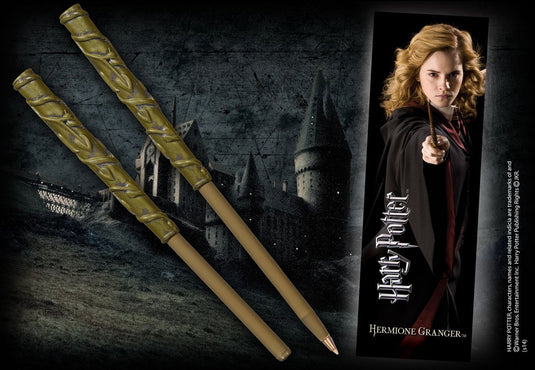 The noble collection harry potter pen en bladwijzerset hermione multicolours