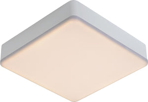 Lucide ceres-led - plafonnière (plafondlamp) badkamer - led dimbaar - 1x30w 3000k - ip44 - wit