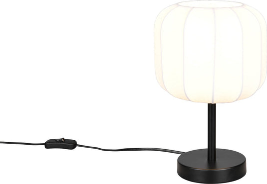 Rl live your light reality madeline - tafellamp - zwart mat - excl. 1x e27 4 w - snoerschakelaar - casalum