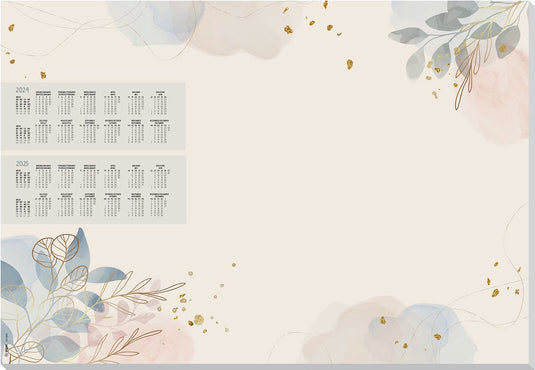 Sigel bureau onderlegger - pastel garden - met kalender 2024 2025 - si-ho304