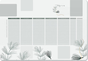 Sigel bureau onderlegger - weekplanner a2 - nature - met to-do-list - ongedateerd - si-ho590