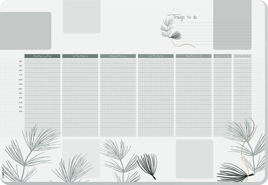 Sigel bureau onderlegger - weekplanner a2 - nature - met to-do-list - ongedateerd - si-ho590