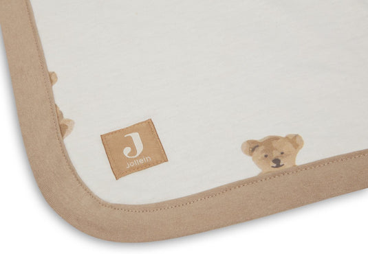 Jollein baby deken ledikant jersey 100x150cm - teddy bear