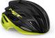 Met estro mips fietshelm mannen vrouwen – race fietshelm volwassenen - maat m (56-58cm) - black lime yellow allic matt glossy