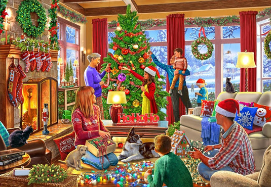 Bluebird puzzle kerst legpuzzel christmas decorating - 1000 stukjes.