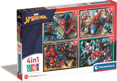 Clementoni puzzels marvel spiderman, 4in1