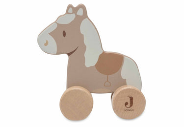 Jollein - houten paard op wielen - houten speelgoed - nostalgic ride - 100% fsc