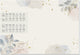 Sigel bureauonderlegger - pastel garden - met kalender 2026 2027 - formaat a2 - met 30 vel afscheurbaar - si-h6304