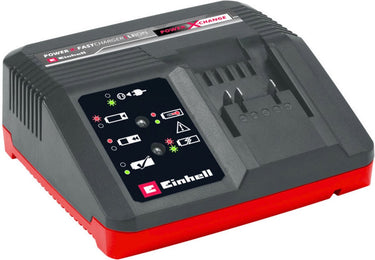 Einhell snellader - power x-change - 18 v - laadstroom: 4a - geïntegreerde wandhouder - geschikt voor alle power x-change accu's