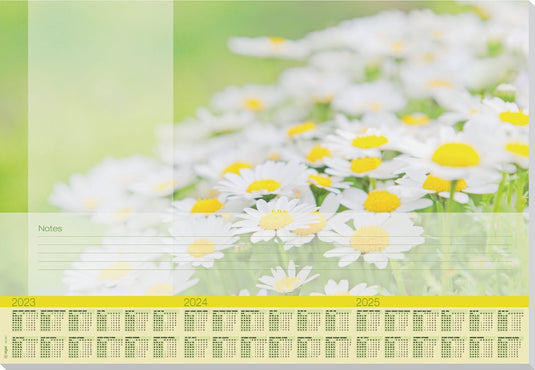 Sigel designonderlegger - papier - lovely daisies - a2 - jaren 2023 2024 2025 - si-ho307