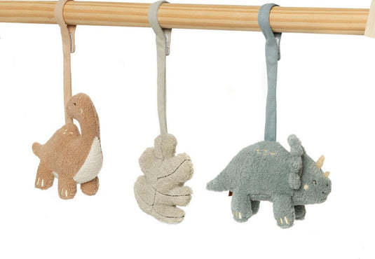 Jollein - babygym speeltjes - baby speelgoed hangers - polyester - roarsome - dino's