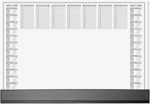 Sigel bureauonderlegger - office - met kalender 2026 2027 - formaat a2 - met dag weekplanner - 40 vel afscheurbaar - si-h6365