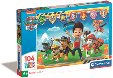 Clementoni - puzzel - 104 stukjes - paw patrol - kinderpuzzel - vanaf 10 jaar