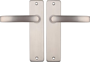 Starx deurklink zilver - rvs look â€“ deurbeslag â€“ deurkruk met schild â€“ blind - deurklink blok â€“ 43 x 180 x ã˜ 18 mm
