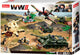 Sluban army the battle of kursk bouwspeelgoed kinderen vanaf 6 jaar - constructiespeelgoed modelbouw - bouwdoos met 998 bouwstenen - m38-b0697
