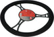 Carpoint stuurhoes auto - suedine suède zwart - voor sturen met een diameter van 37-39 cm