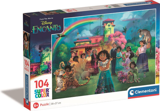 Clementoni - puzzel - 104 stukjes - encanto - puzzel voor kinderen - supercolor